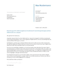 Anschreiben Assistenzarzt erstellen