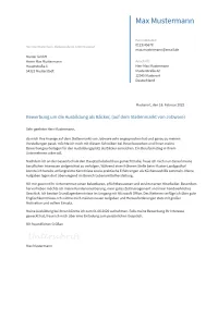 Anschreiben Ausbildung-Baecker erstellen