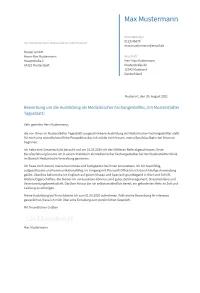 Anschreiben Ausbildung-Medizinischer-Fachangestellter erstellen
