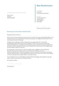 Anschreiben Bautechniker erstellen