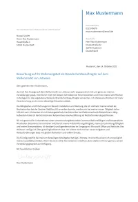 Anschreiben Brandschutzbeauftragter erstellen