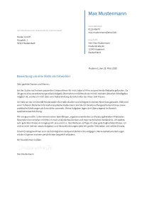 Anschreiben Entwickler erstellen