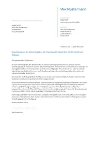 Anschreiben Finanzassistent erstellen