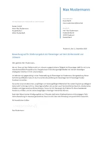 Anschreiben Fliesenleger erstellen