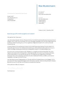 Anschreiben Forstwirt erstellen