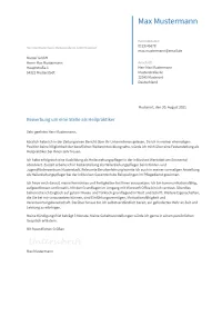 Anschreiben Heilpraktiker erstellen