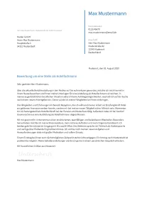 Anschreiben Hotelfachmann erstellen