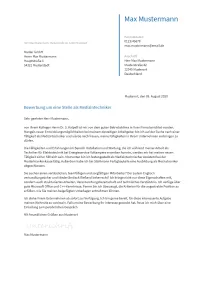Anschreiben Medizintechniker erstellen