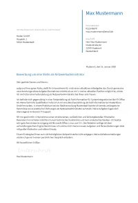 Anschreiben Netzwerkadministrator erstellen