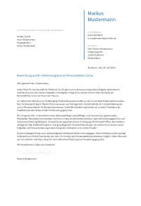 Anschreiben Personalleiter erstellen