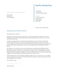 Anschreiben Revisor erstellen