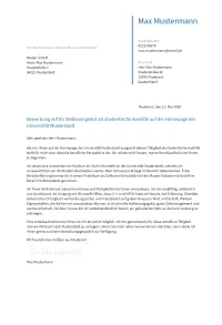 Anschreiben Studentische-Aushilfe erstellen