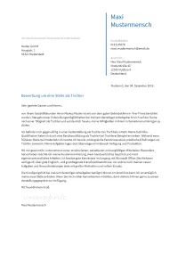 Anschreiben Tischler erstellen