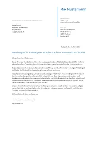 Anschreiben Volontaer erstellen