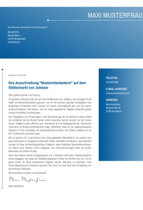 Bewerbung Vorlage PDF