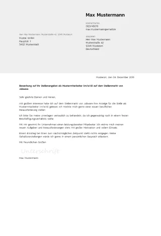 Anschreiben Muster 2023