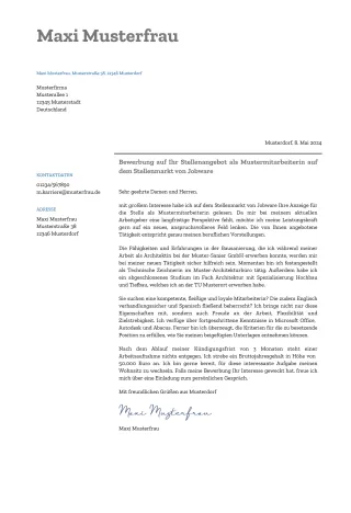 Muster für Bewerbungsunterlagen Muster 2023
