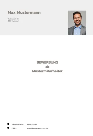 Kreatives Deckblatt